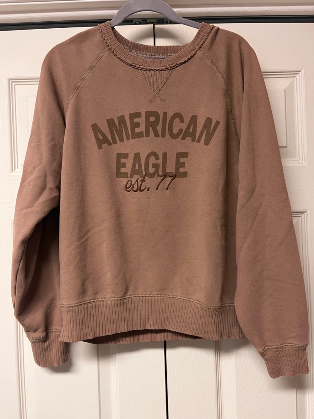 American Eagle Outfitters Mauve Brown Crewneck Sweatshirt